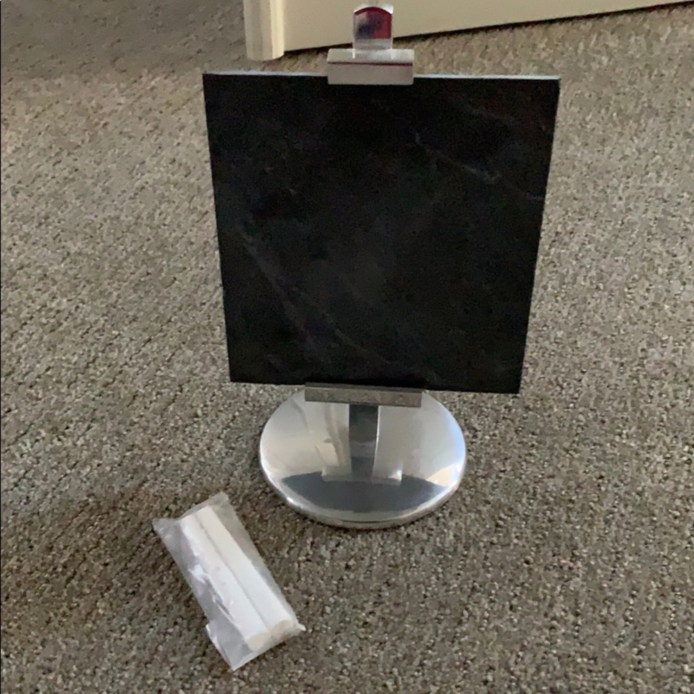 Poetry Barn easel with chalkboard and chalk